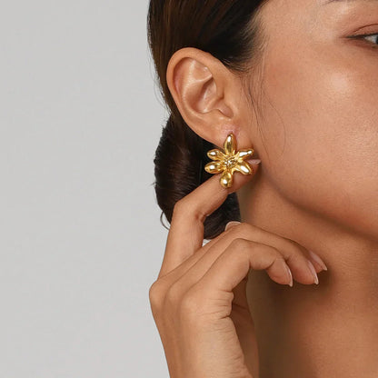 [ElanLuxe]Cadence Gold Earrings
