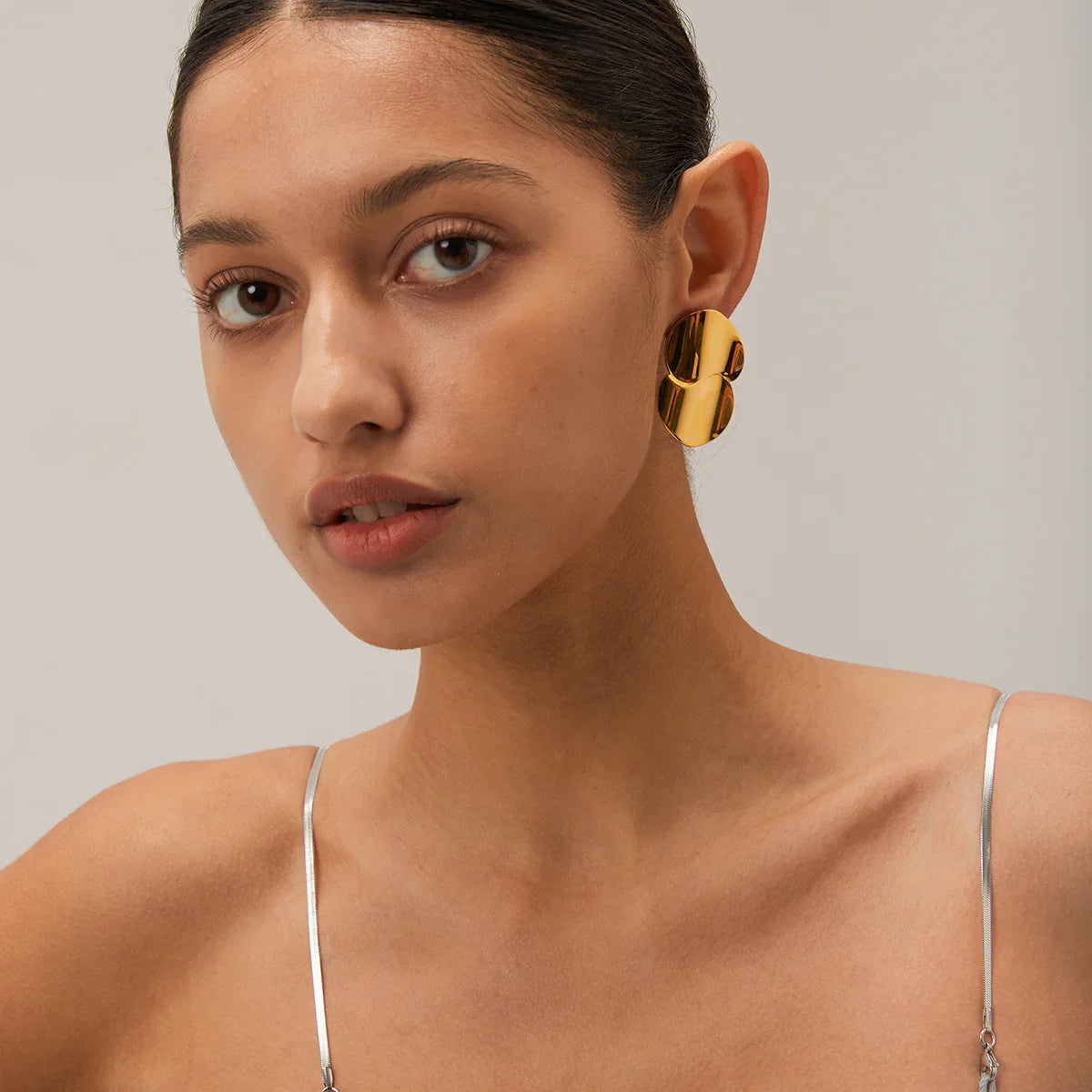 [ElanLuxe]Mireille Gold Earrings