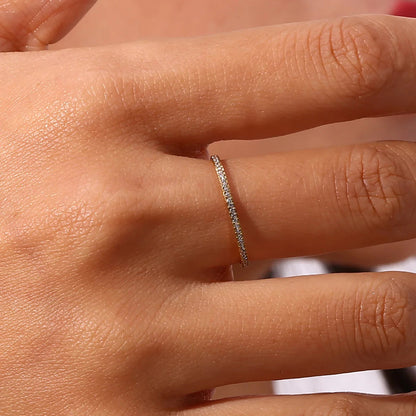 [ElanLuxe]Zarra Paved Gold Ring