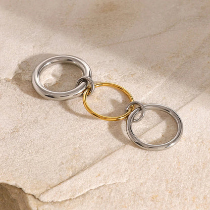 [ElanLuxe]Canaria Stacked Ring