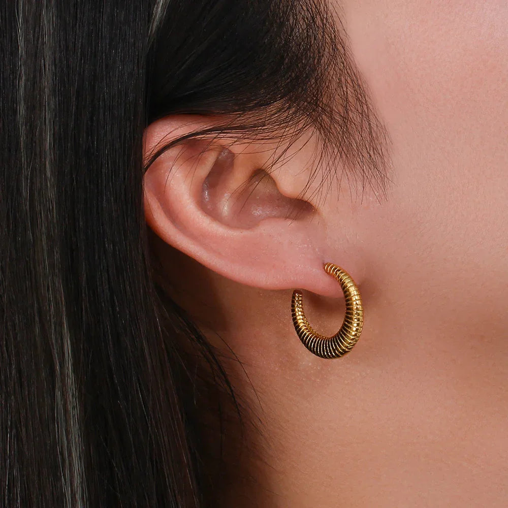 [ElanLuxe]Bailey Hoop Earrings