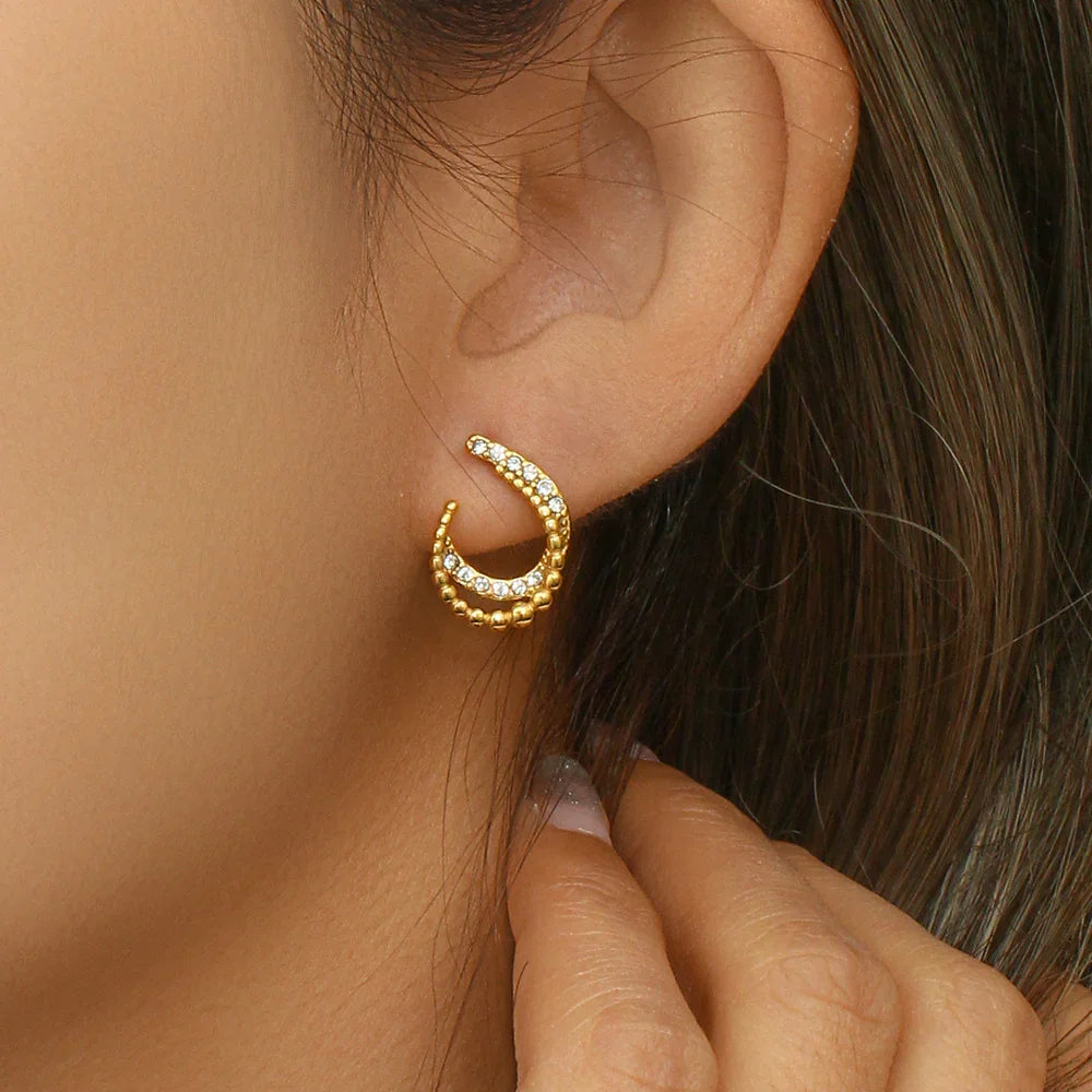 [ElanLuxe]Nola Gold Earrings