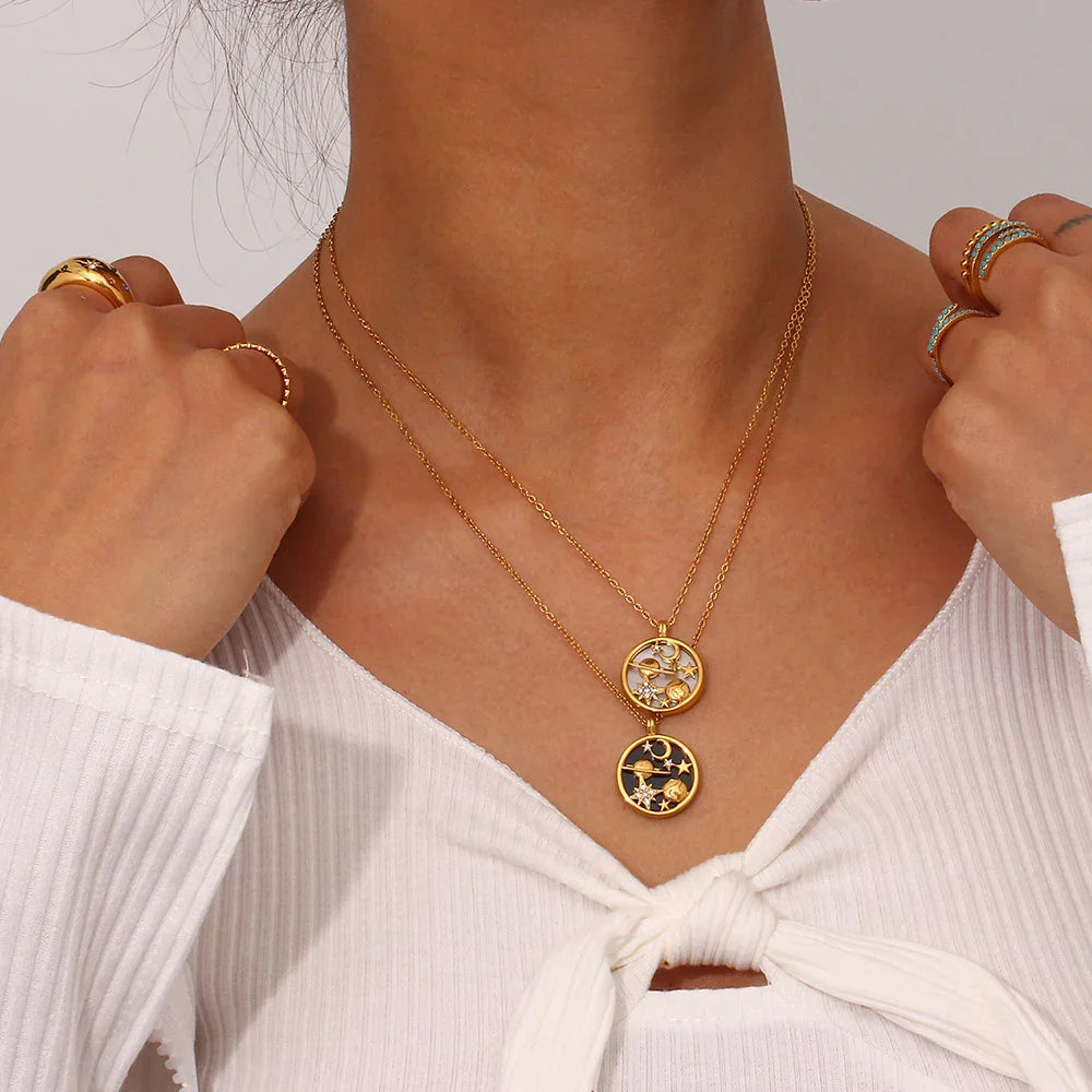 [ElanLuxe]Constance Gold Necklace
