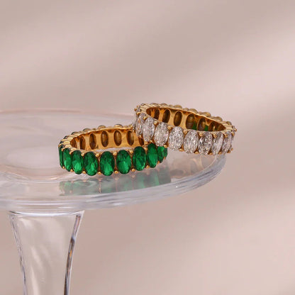 [ElanLuxe]Antoinette Diamond Simulant Gold Ring