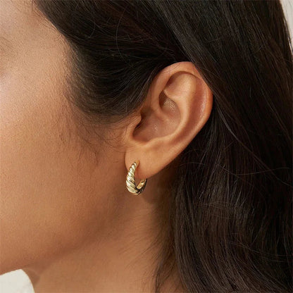 [ElanLuxe]Croissant Arc Earrings
