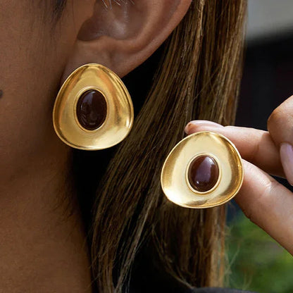 [ElanLuxe]Orissa Gold Enamel Earrings