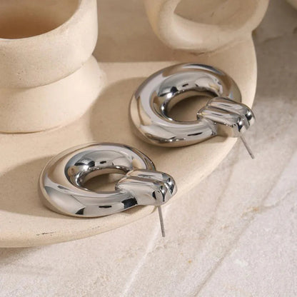 [ElanLuxe]Lillian Silver Earrings