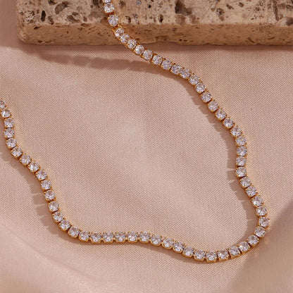 [ElanLuxe]Isolde Diamond Tennis Necklace
