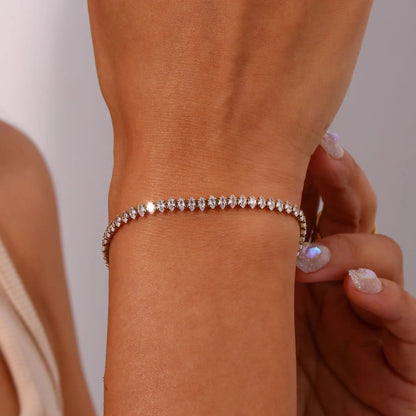 [ElanLuxe]Wisteria Diamond Tennis Bracelet