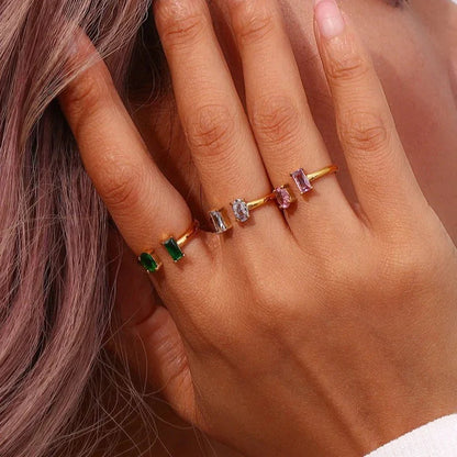 [ElanLuxe]Fedilia Gemstone Ring