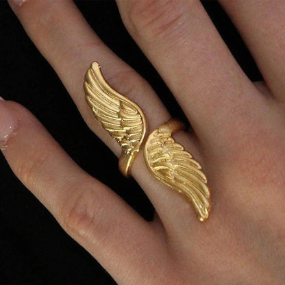 [ElanLuxe]Sparrow Gold Wing Ring