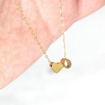 [ElanLuxe]Ria Initial Letter Gold Necklace