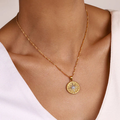 [ElanLuxe]Parker Gold Star Pendant