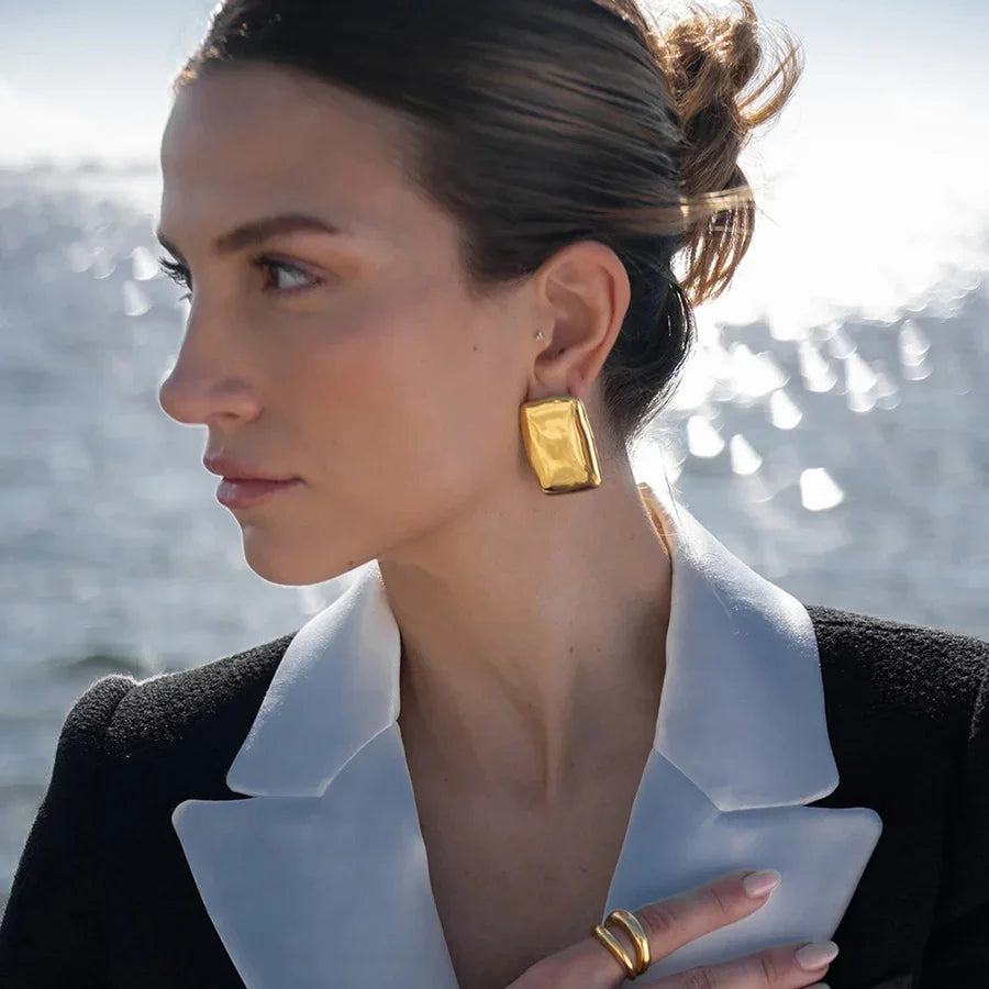 [ElanLuxe]Geraldine Gold Earrings
