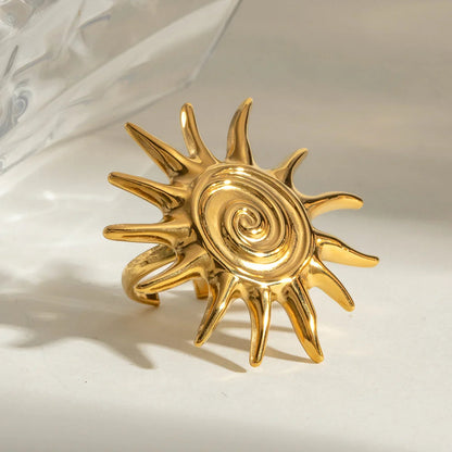 [ElanLuxe]Solstice Golden Sun Ring