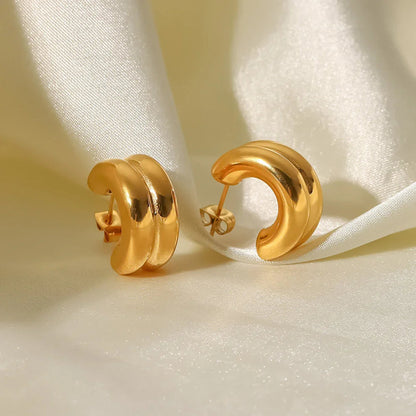 [ElanLuxe]Henrietta Gold Earrings