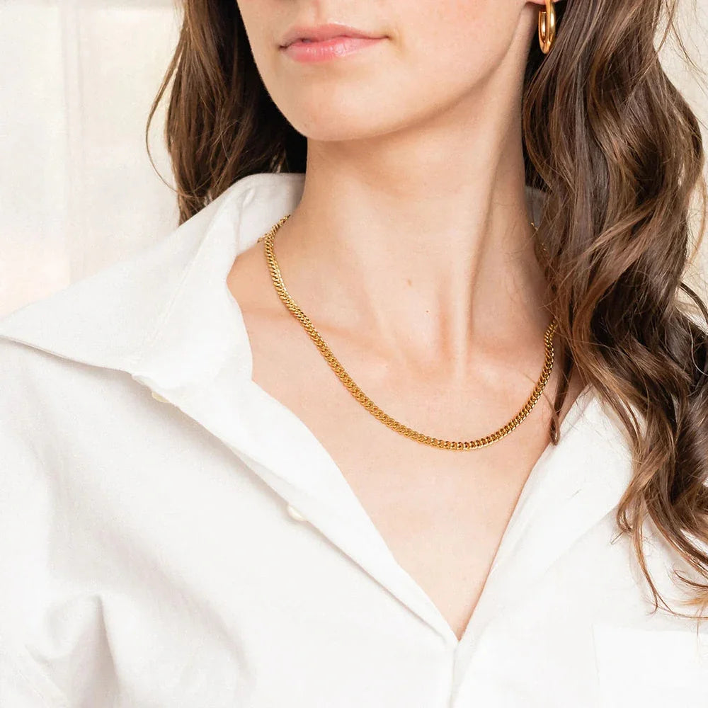 [ElanLuxe]Avana Gold Chain Necklace