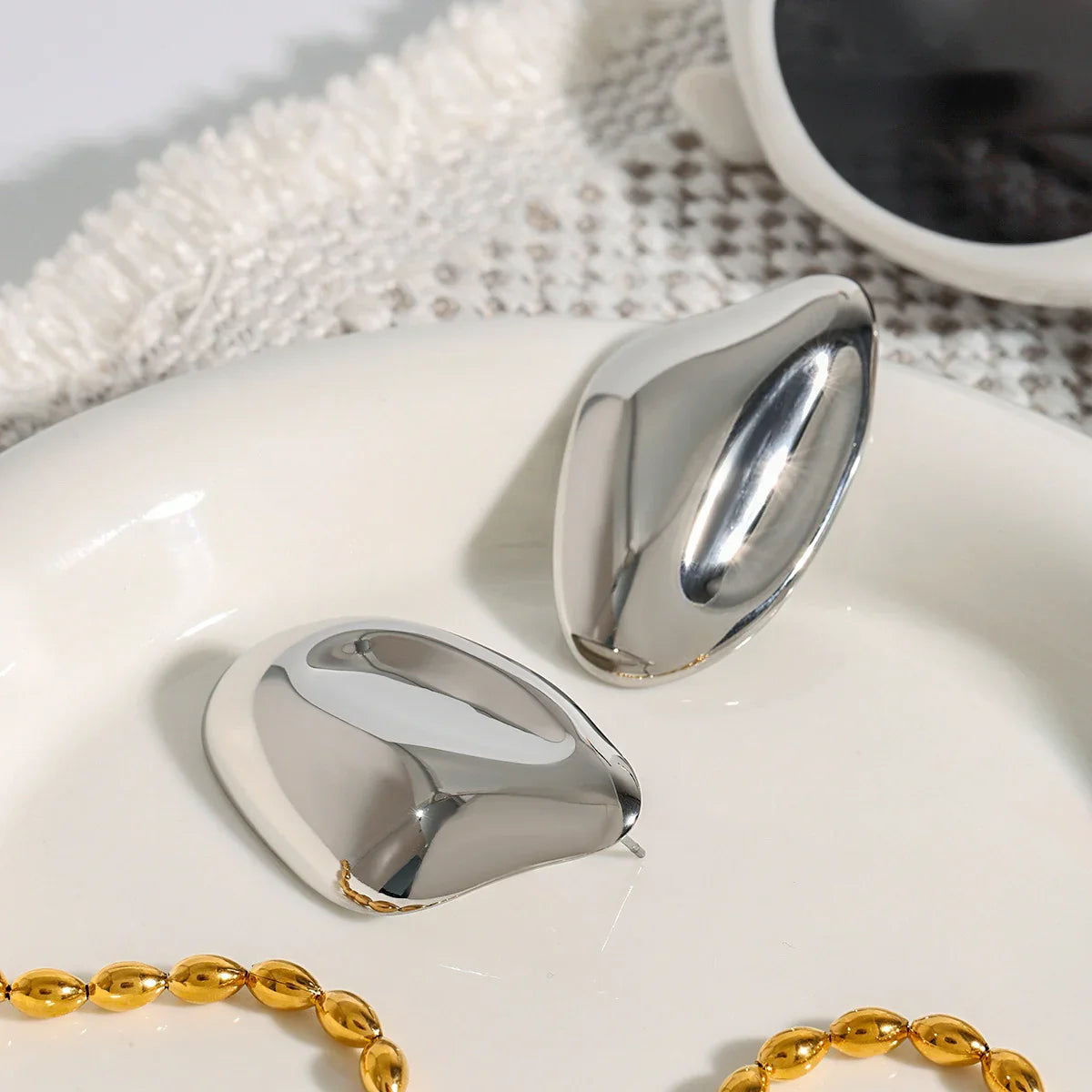 [ElanLuxe]Zinnia Gold Earrings