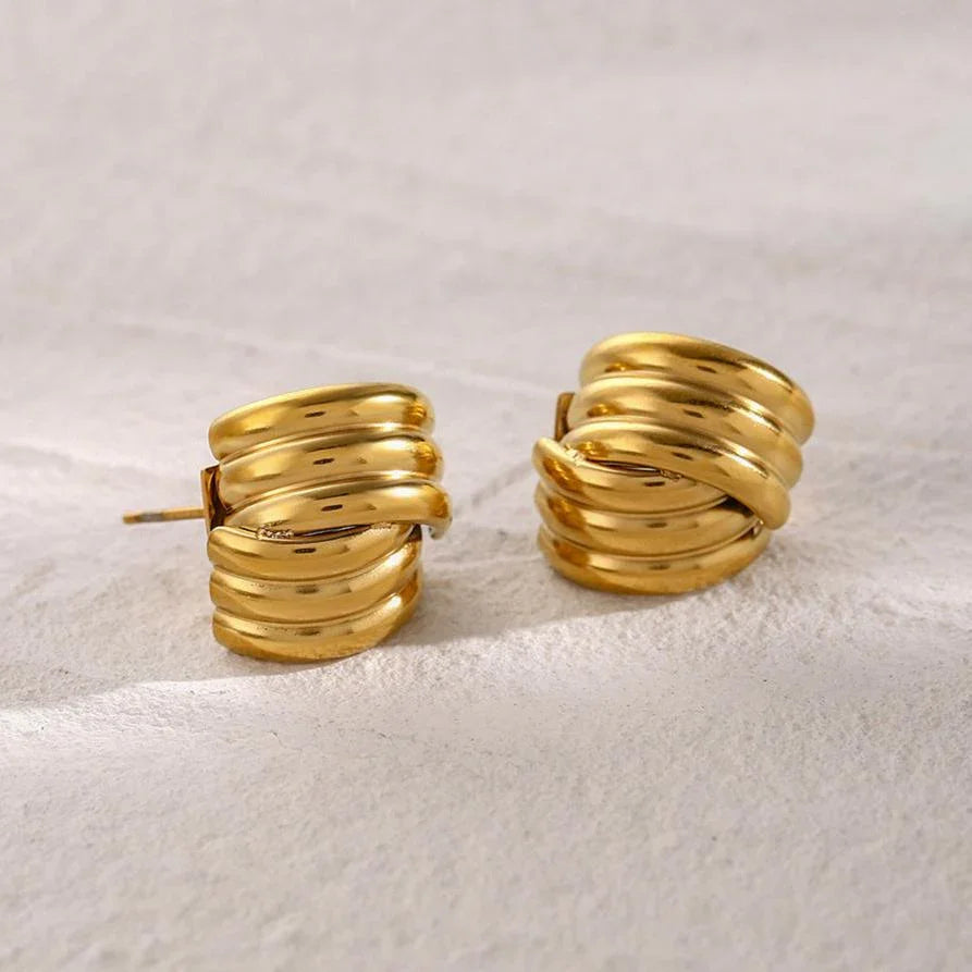 [ElanLuxe]Avalon Gold Earrings