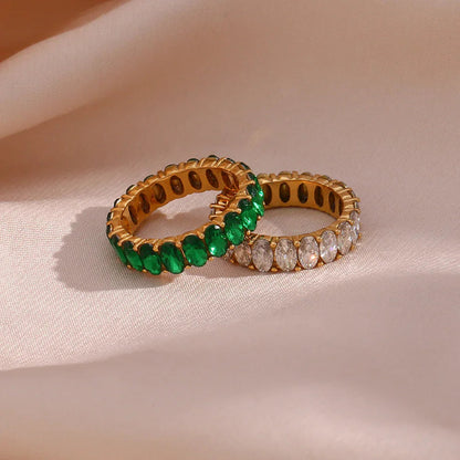 [ElanLuxe]Antoinette Diamond Simulant Gold Ring
