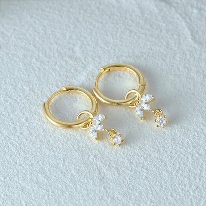 [ElanLuxe]Brooke Removable Charm Hoops