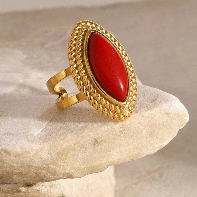 [ElanLuxe]Heidi Marquise Gold Ring