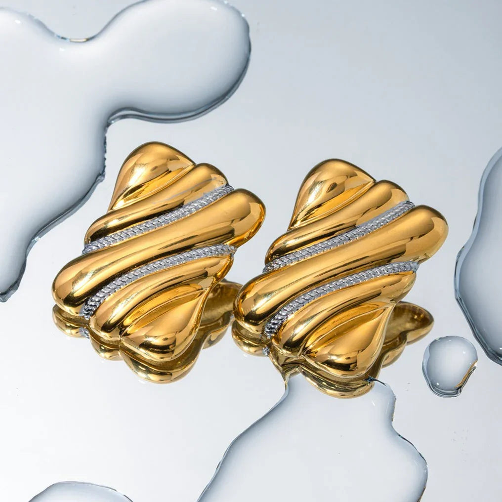 [ElanLuxe]Pippa Gold Earrings