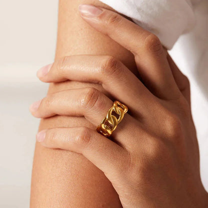 [ElanLuxe]Splendor Gold Ring