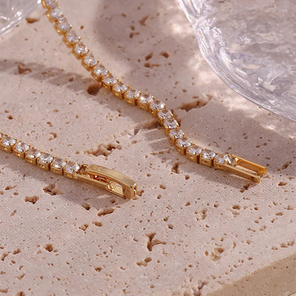 [ElanLuxe]Isolde Diamond Tennis Necklace
