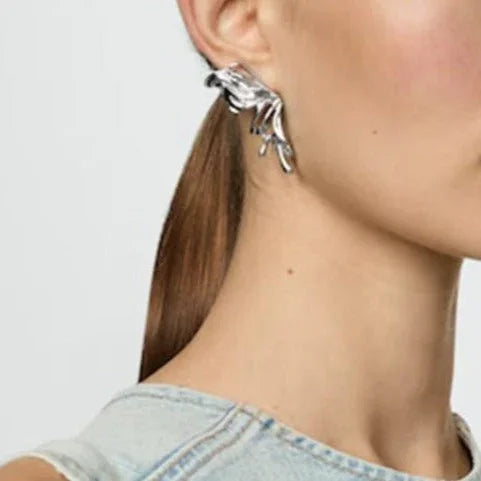 [ElanLuxe]Estella Silver Earrings