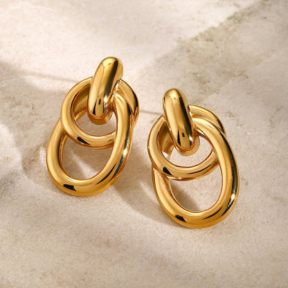 [ElanLuxe]Amarelda Gold Earrings