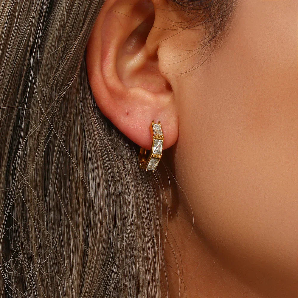 [ElanLuxe]Elira Diamond Earrings