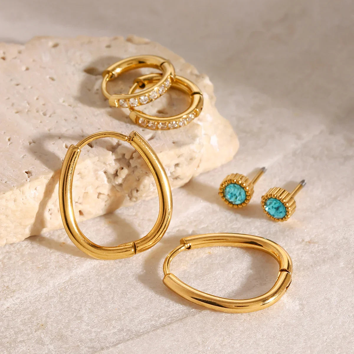 [ElanLuxe]Kylie Diamond Earring Bundle