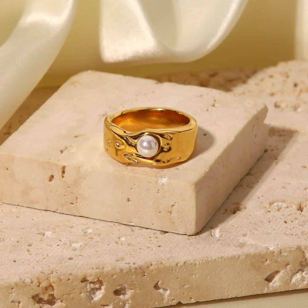 [ElanLuxe]Cerulia Freshwater Pearl Ring