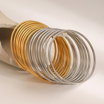 [ElanLuxe]Shannon Gold Bangle Set