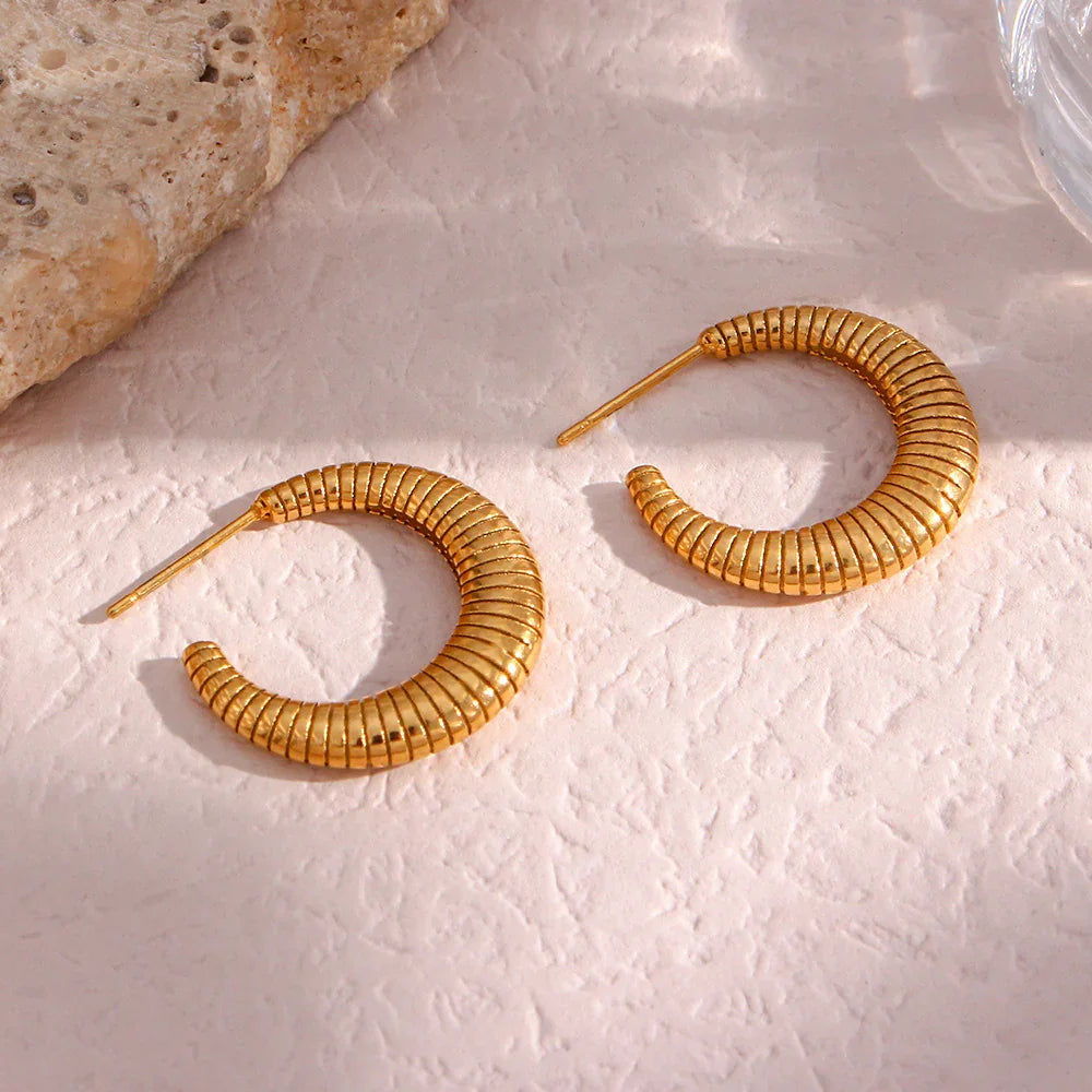 [ElanLuxe]Bailey Hoop Earrings