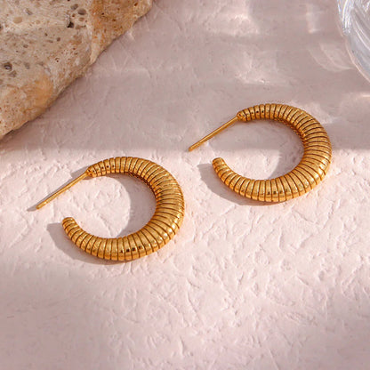 [ElanLuxe]Bailey Hoop Earrings