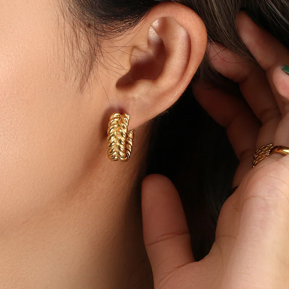 [ElanLuxe]Arabella Braid Earrings