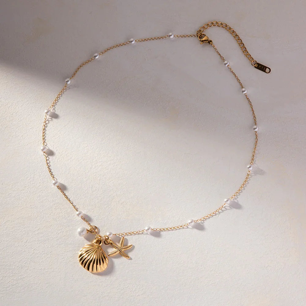 [ElanLuxe]Rebecca Freshwater Pearl Necklace