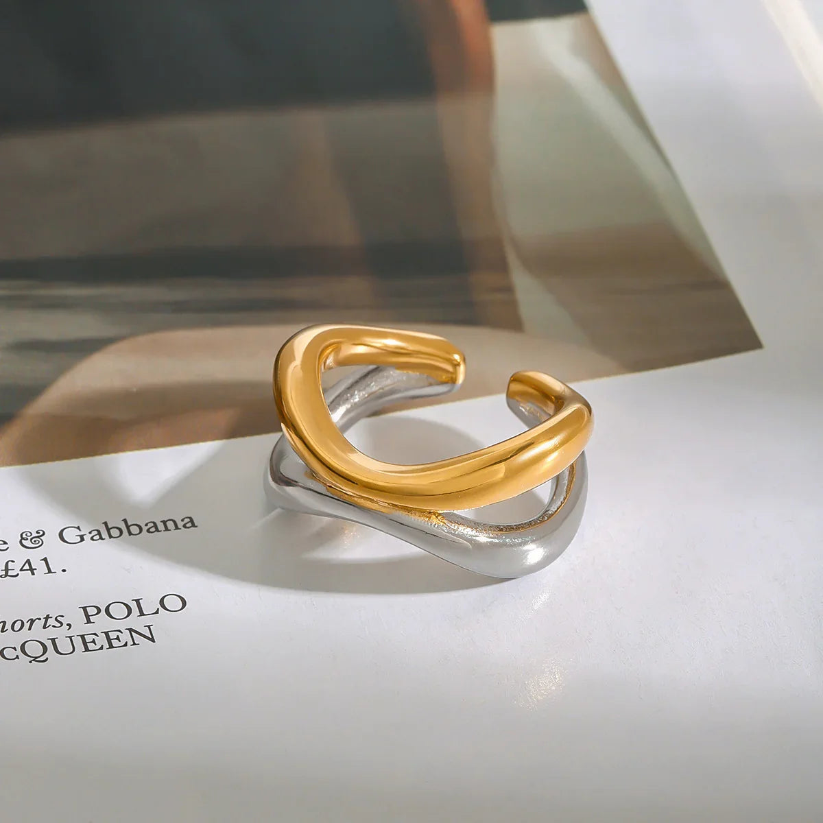 [ElanLuxe]Deanna Gold Intertwined Ring