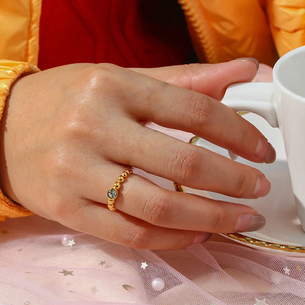 [ElanLuxe]Zennie Gold Ring