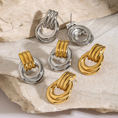 [ElanLuxe]Luna Layered Hoop Earrings