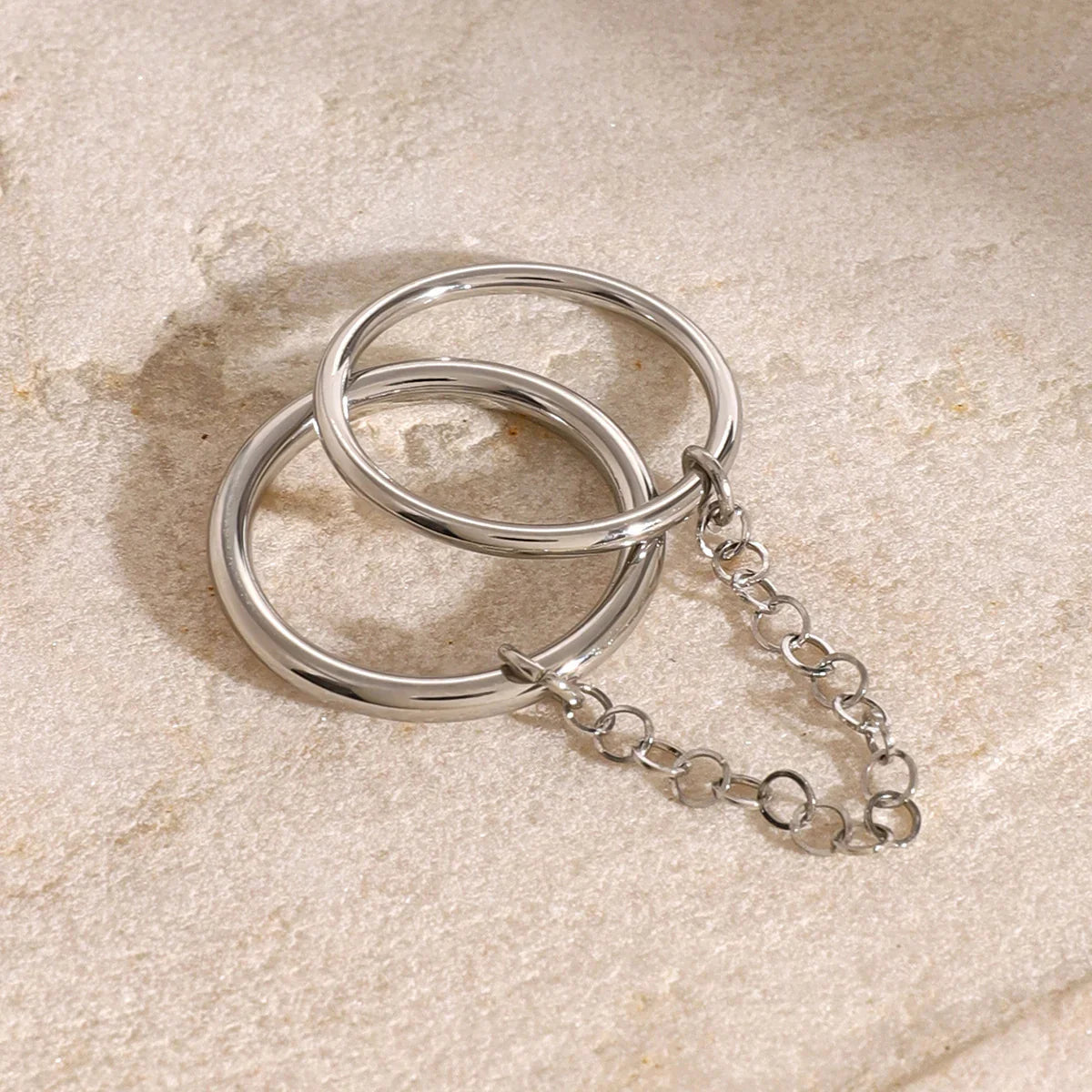 [ElanLuxe]Bridget Chain Stacked Ring