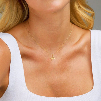 [ElanLuxe]Therese Letter Initial Gold Necklace