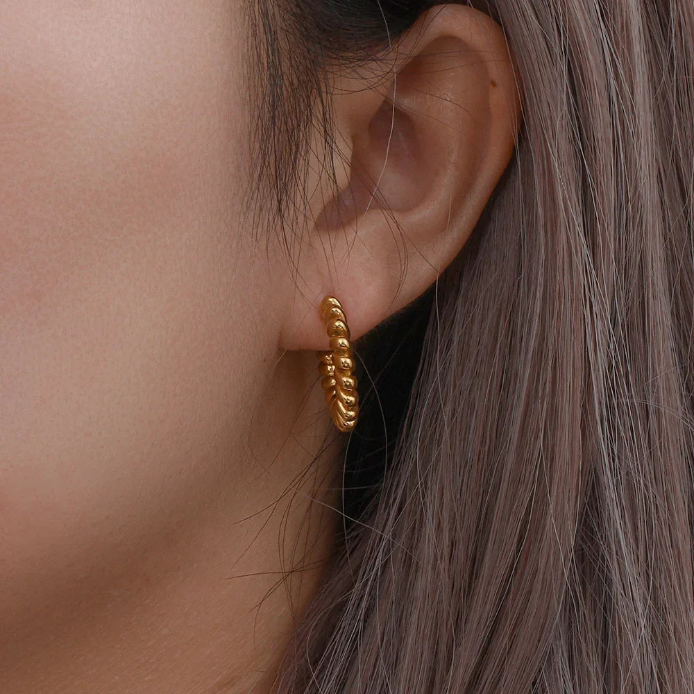 [ElanLuxe]Brynlee Twisted Earrings