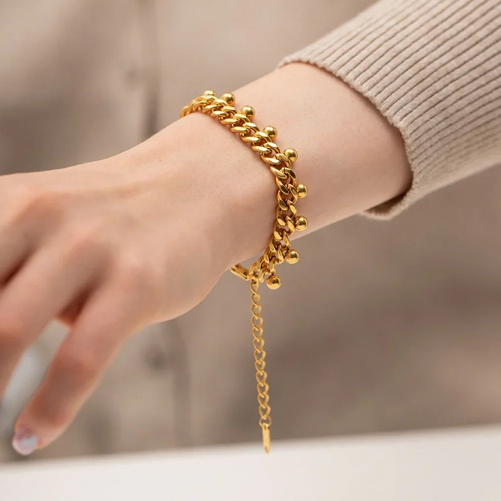 [ElanLuxe]Felicity Gold Chain Bracelet