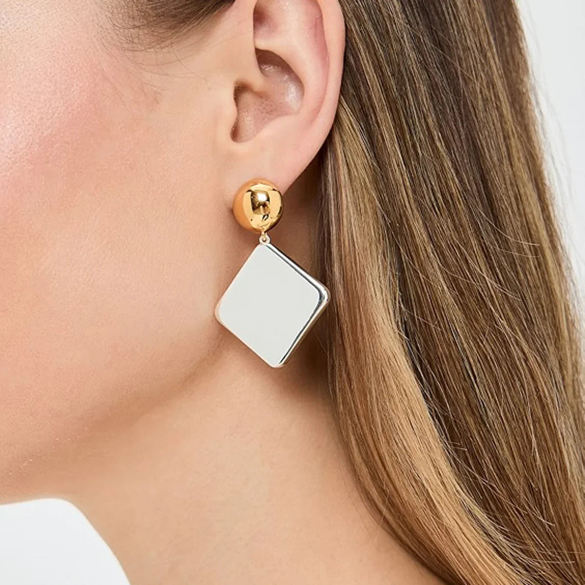 [ElanLuxe]Kelly Geometric Drop Earrings