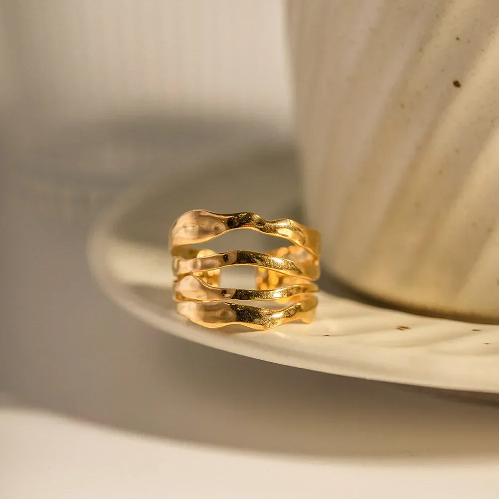 [ElanLuxe]Cass Gold Ring