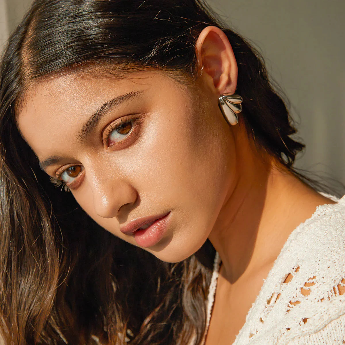 [ElanLuxe]Saffron Gold Earrings