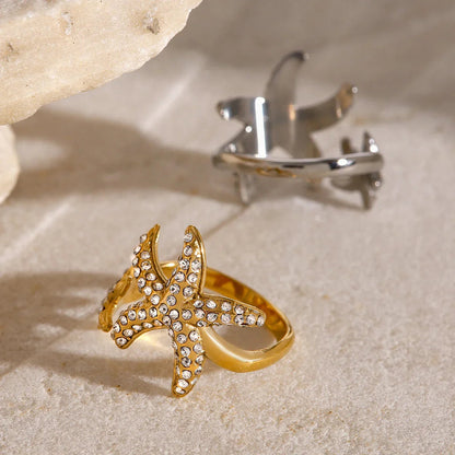 [ElanLuxe]Marina Starfish Diamond Ring